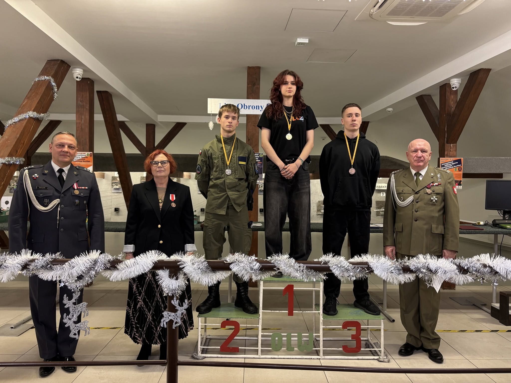Wręczenie medalu podczas zawodów